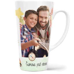 Fotohrnček latte veľký - originálny darček - Watercolor camping
